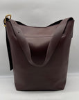 Madewell Essentials Burgundy Leather Tote