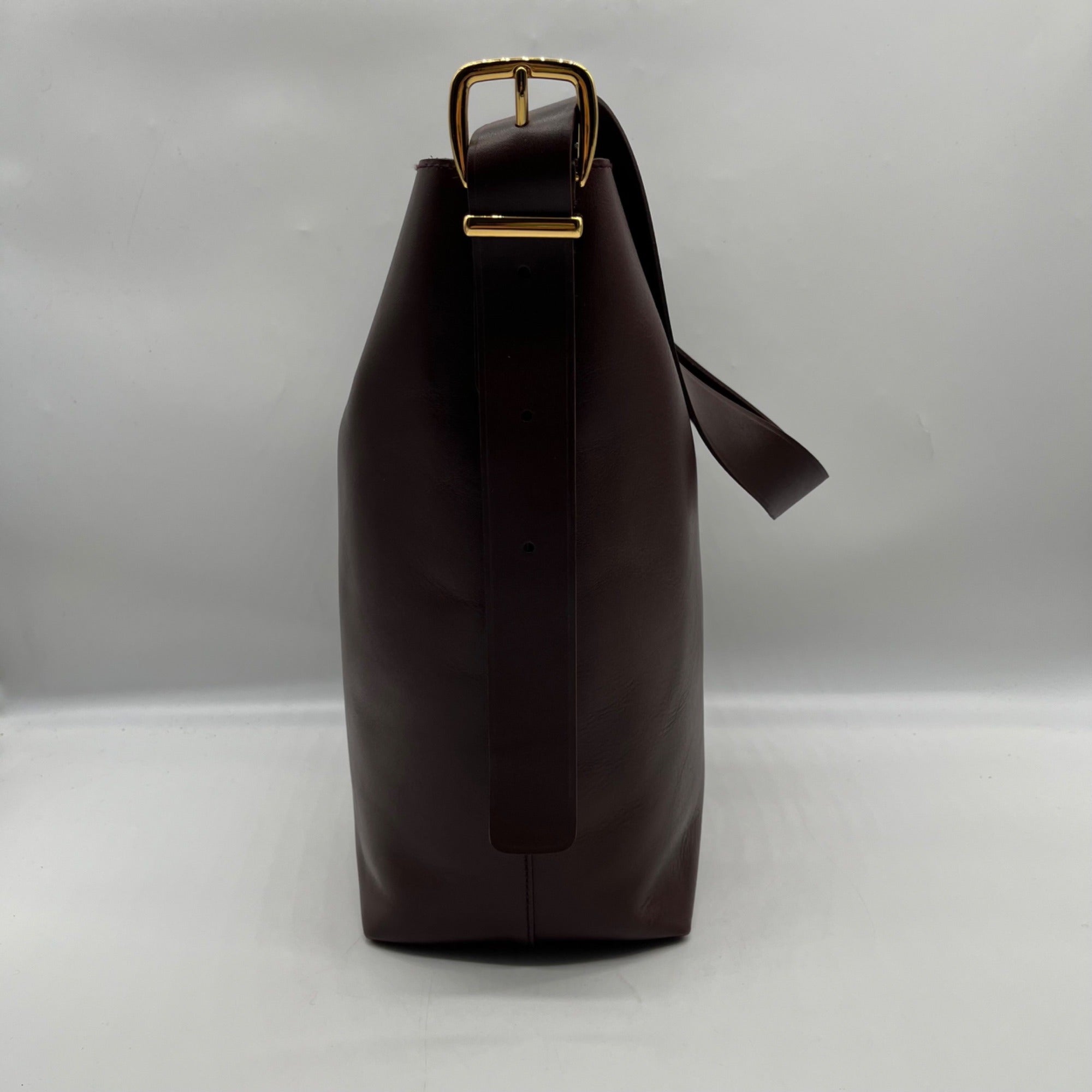 Madewell Essentials Burgundy Leather Tote