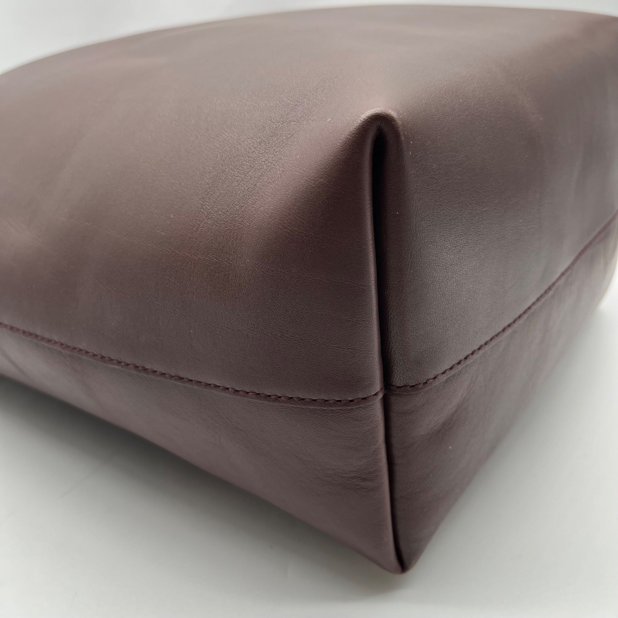 Madewell Essentials Burgundy Leather Tote