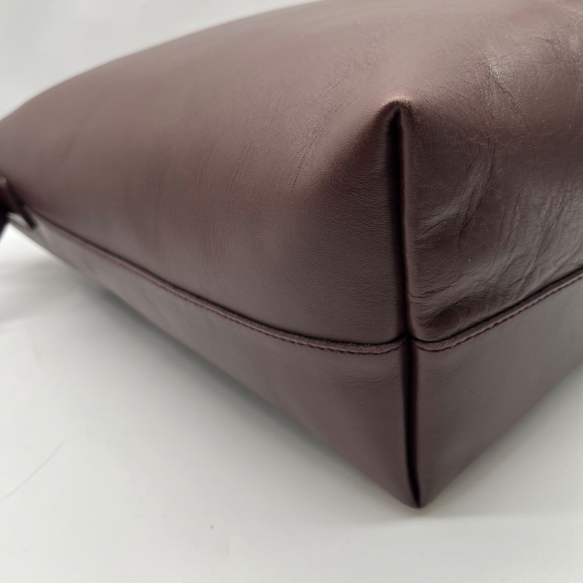 Madewell Essentials Burgundy Leather Tote