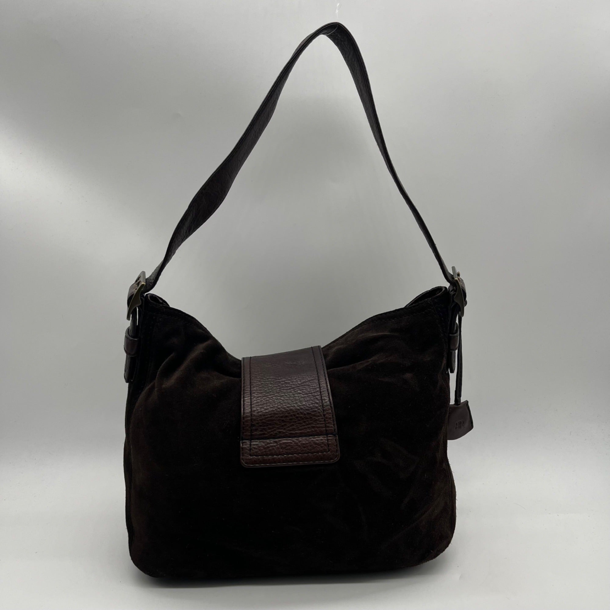Banana Republic Chocolate Brown Suede Slouchy Hobo Bag