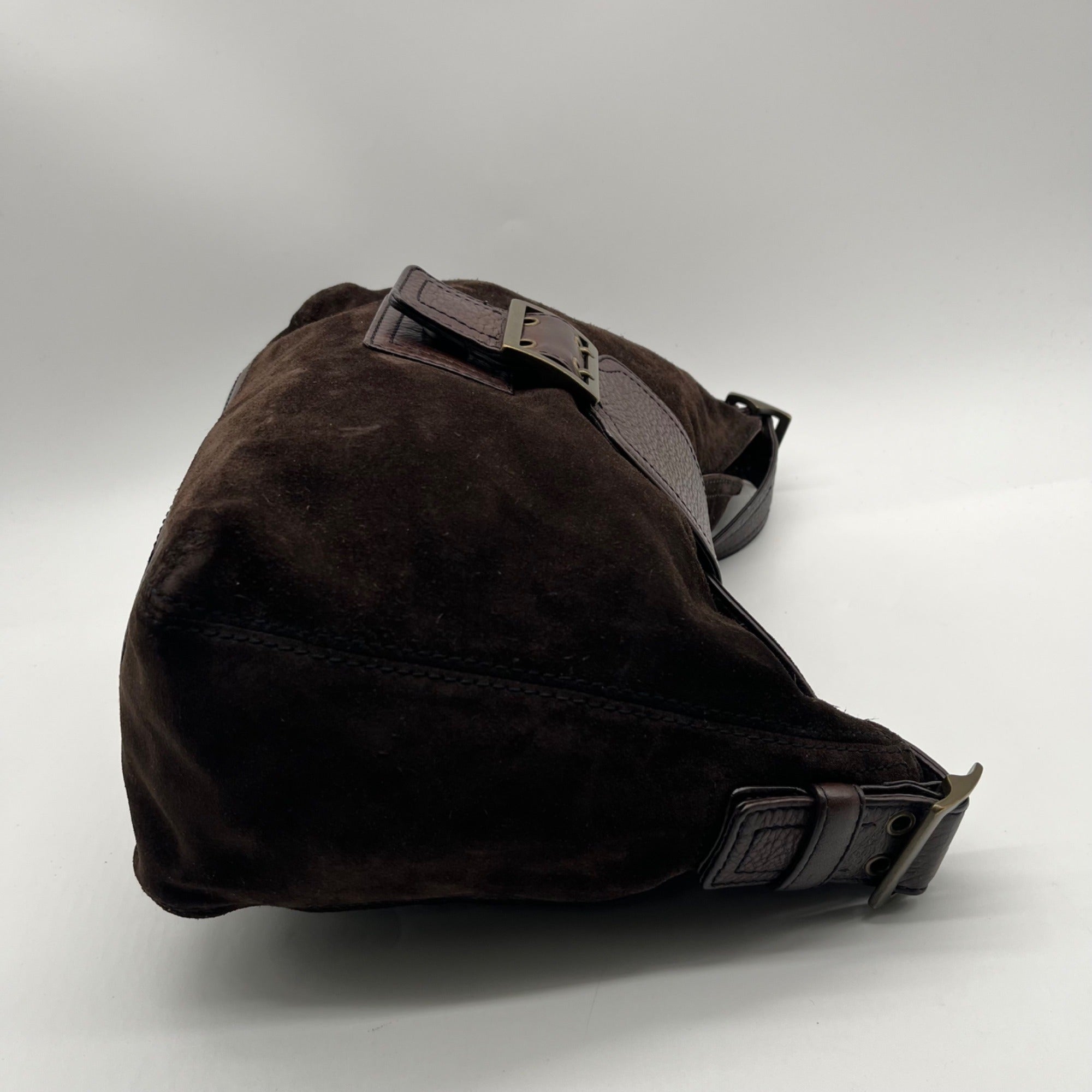 Banana Republic Chocolate Brown Suede Slouchy Hobo Bag