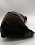 Banana Republic Chocolate Brown Suede Slouchy Hobo Bag
