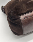 Banana Republic Chocolate Brown Suede Slouchy Hobo Bag