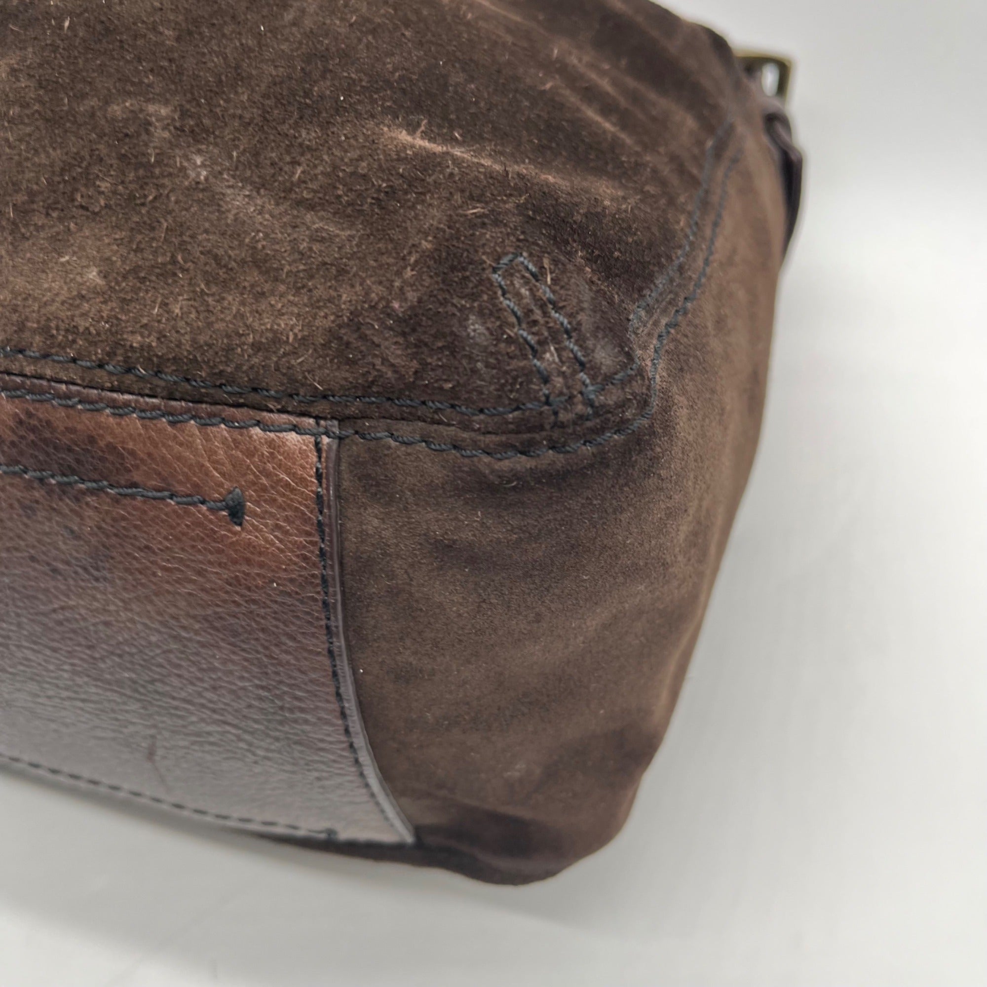 Banana Republic Chocolate Brown Suede Slouchy Hobo Bag
