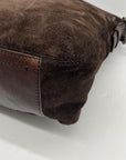 Banana Republic Chocolate Brown Suede Slouchy Hobo Bag