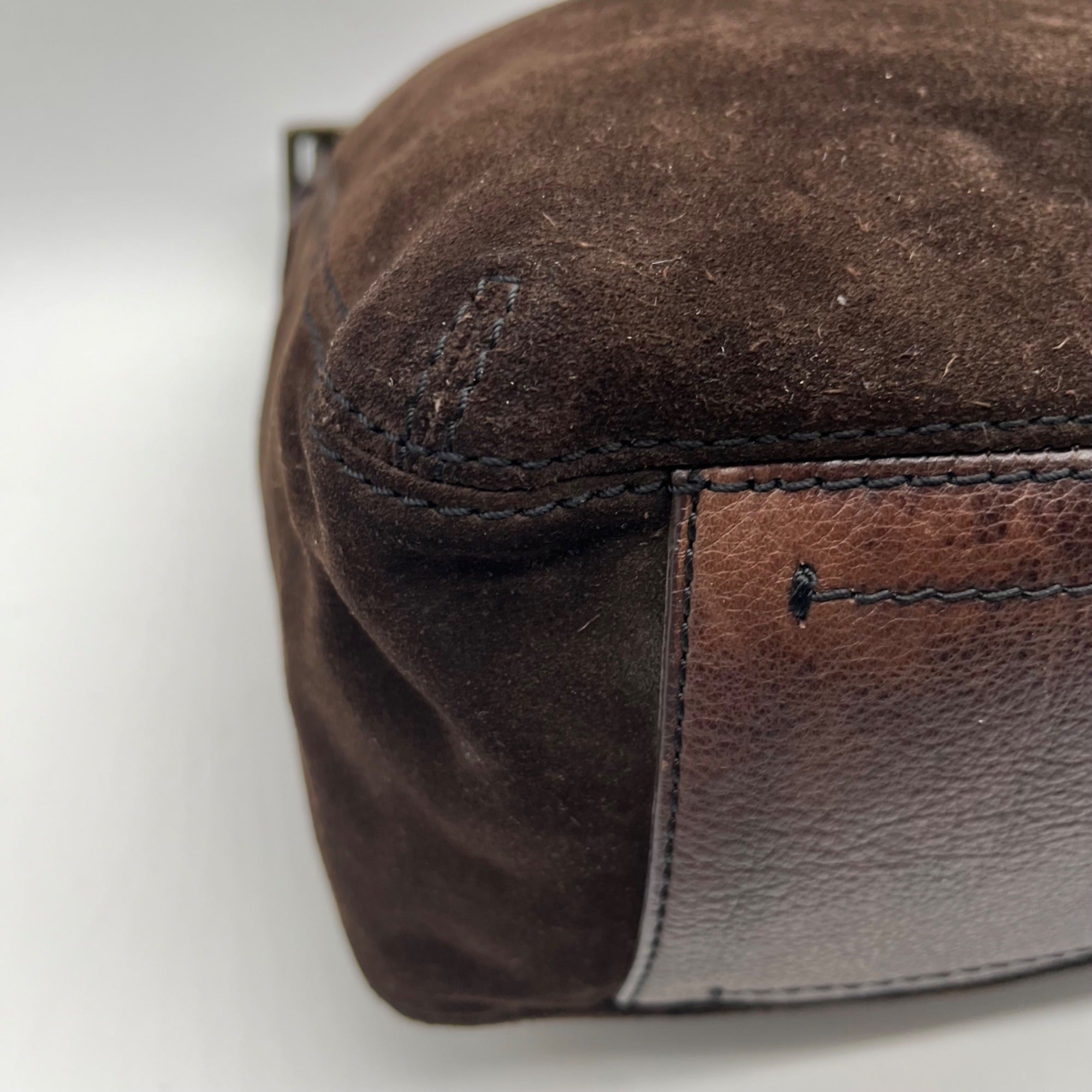 Banana Republic Chocolate Brown Suede Slouchy Hobo Bag
