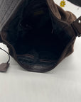 Banana Republic Chocolate Brown Suede Slouchy Hobo Bag