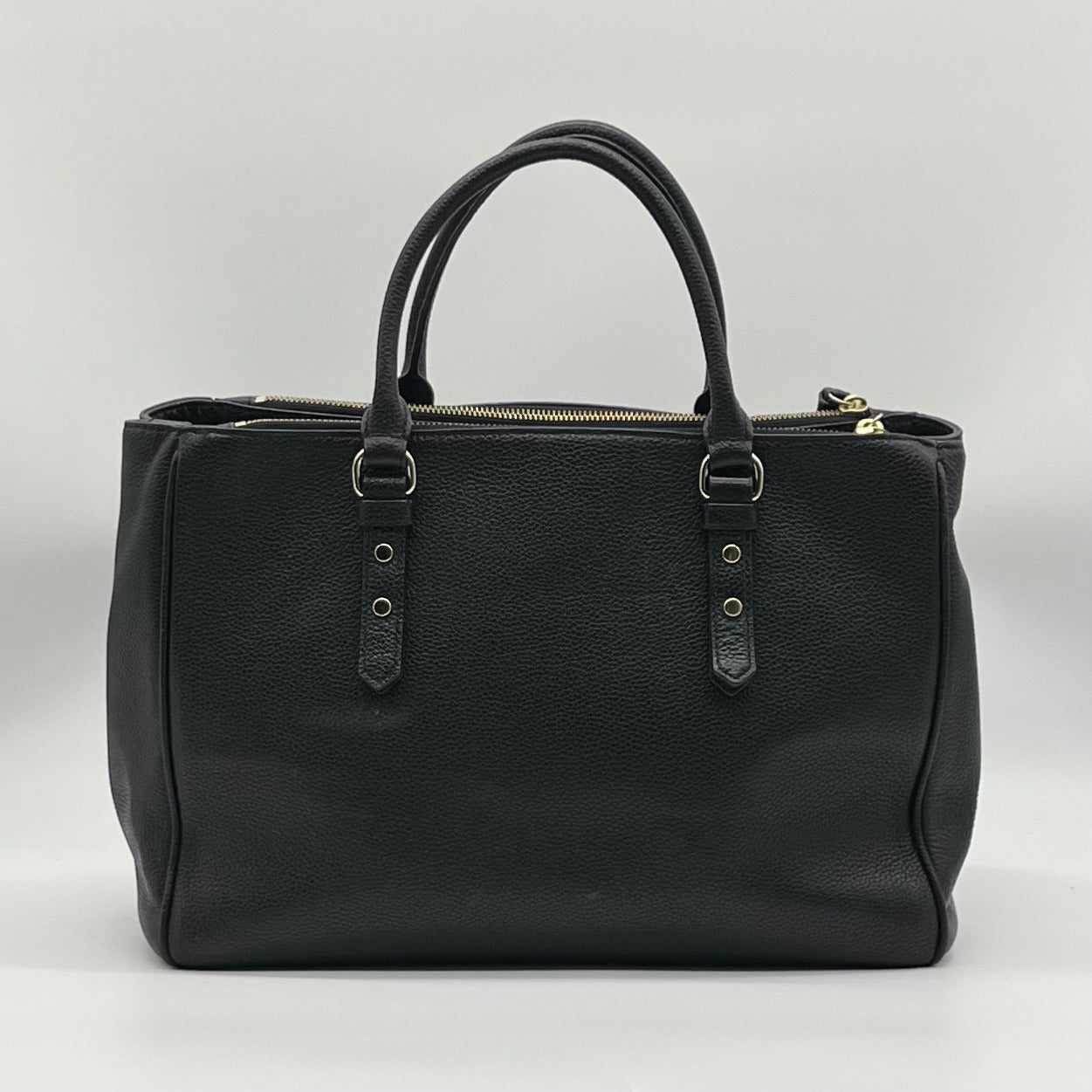 Kate Spade Black Pebbled Leather Mulberry Street Lise Satchel Bag