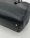 Kate Spade Black Pebbled Leather Mulberry Street Lise Satchel Bag