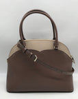Kate Spade Neutral Colorblock Leather Payton Dome Satchel