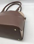 Kate Spade Neutral Colorblock Leather Payton Dome Satchel