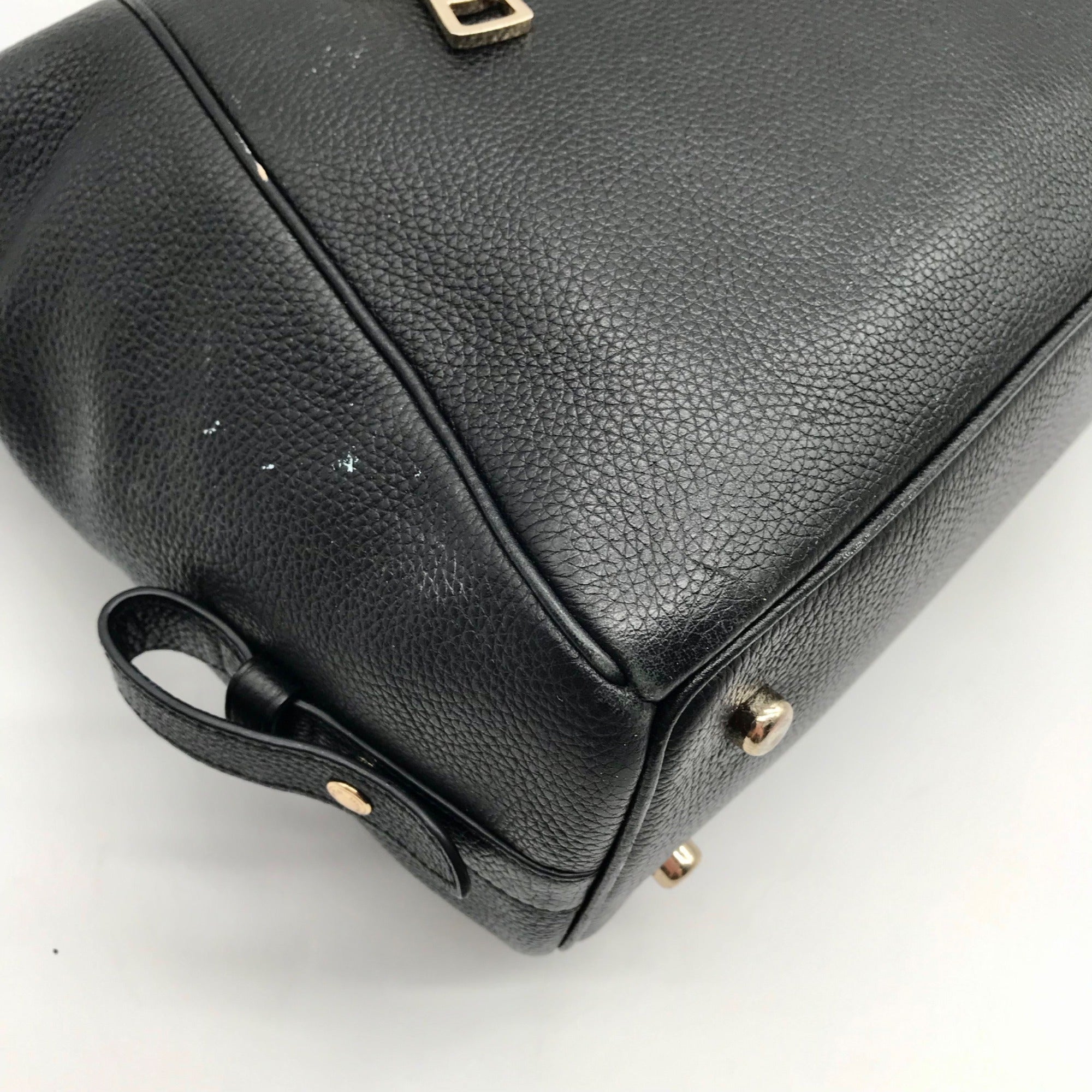 Coach Black Pebbled Leather Prairie Convertible Satchel Bag