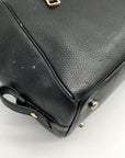 Coach Black Pebbled Leather Prairie Convertible Satchel Bag