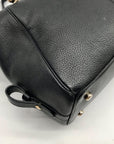 Coach Black Pebbled Leather Prairie Convertible Satchel Bag