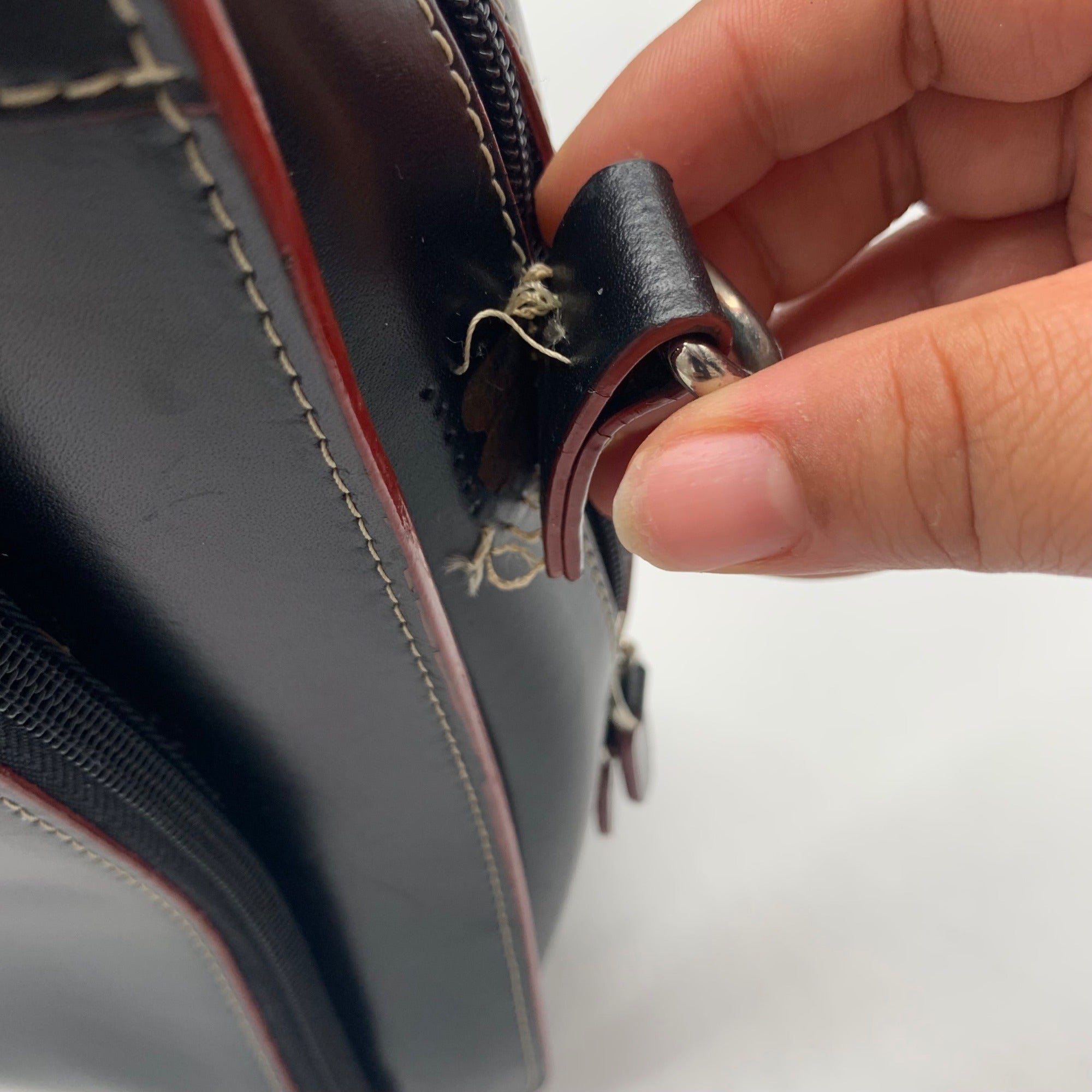Lodis Black Leather Convertible Briefcase