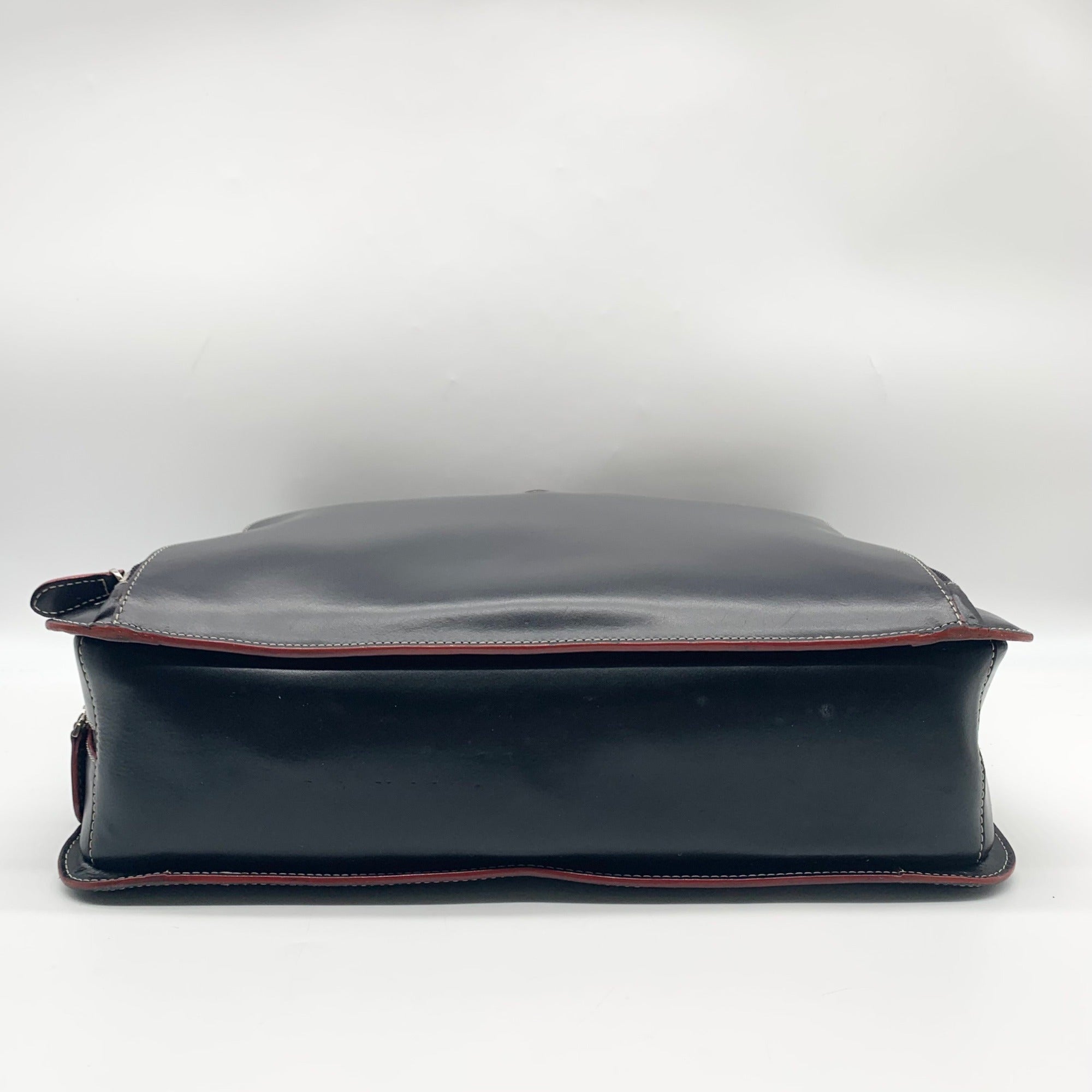 Lodis Black Leather Convertible Briefcase