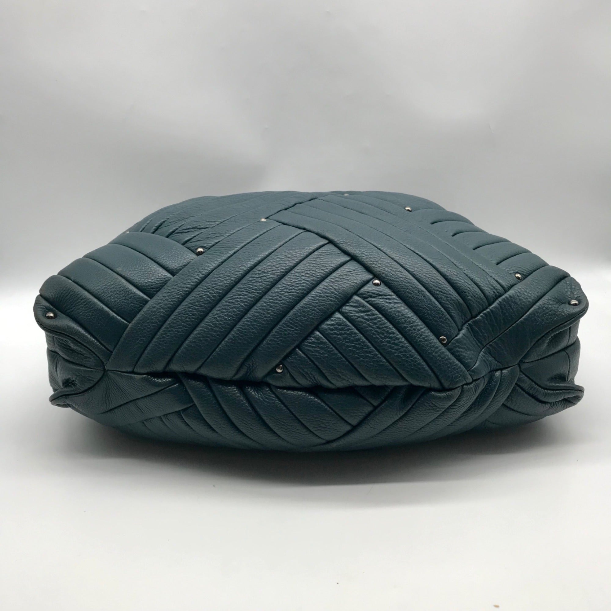 Kenneth Cole Blue Quilted Leather Hobo Bag