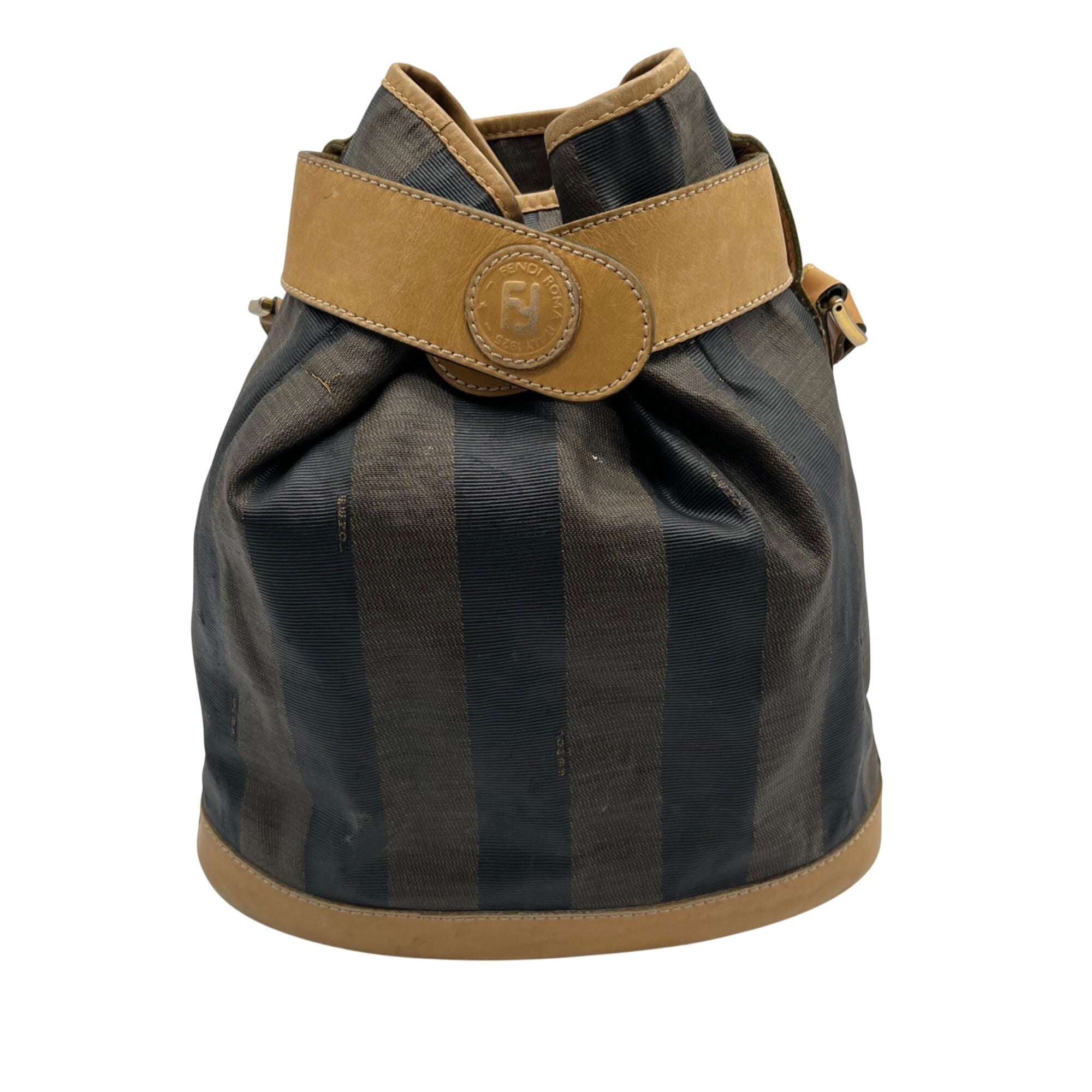 Vintage Fendi Pequin Bucket Bag