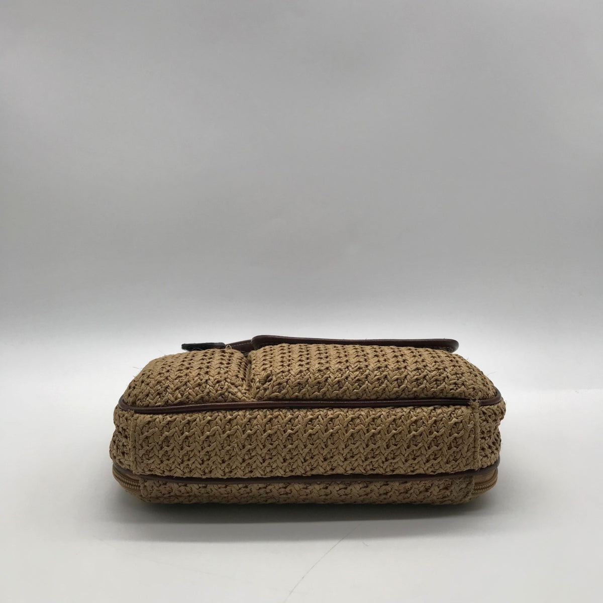 Rosetti Tan Woven Straw Shoulder Bag