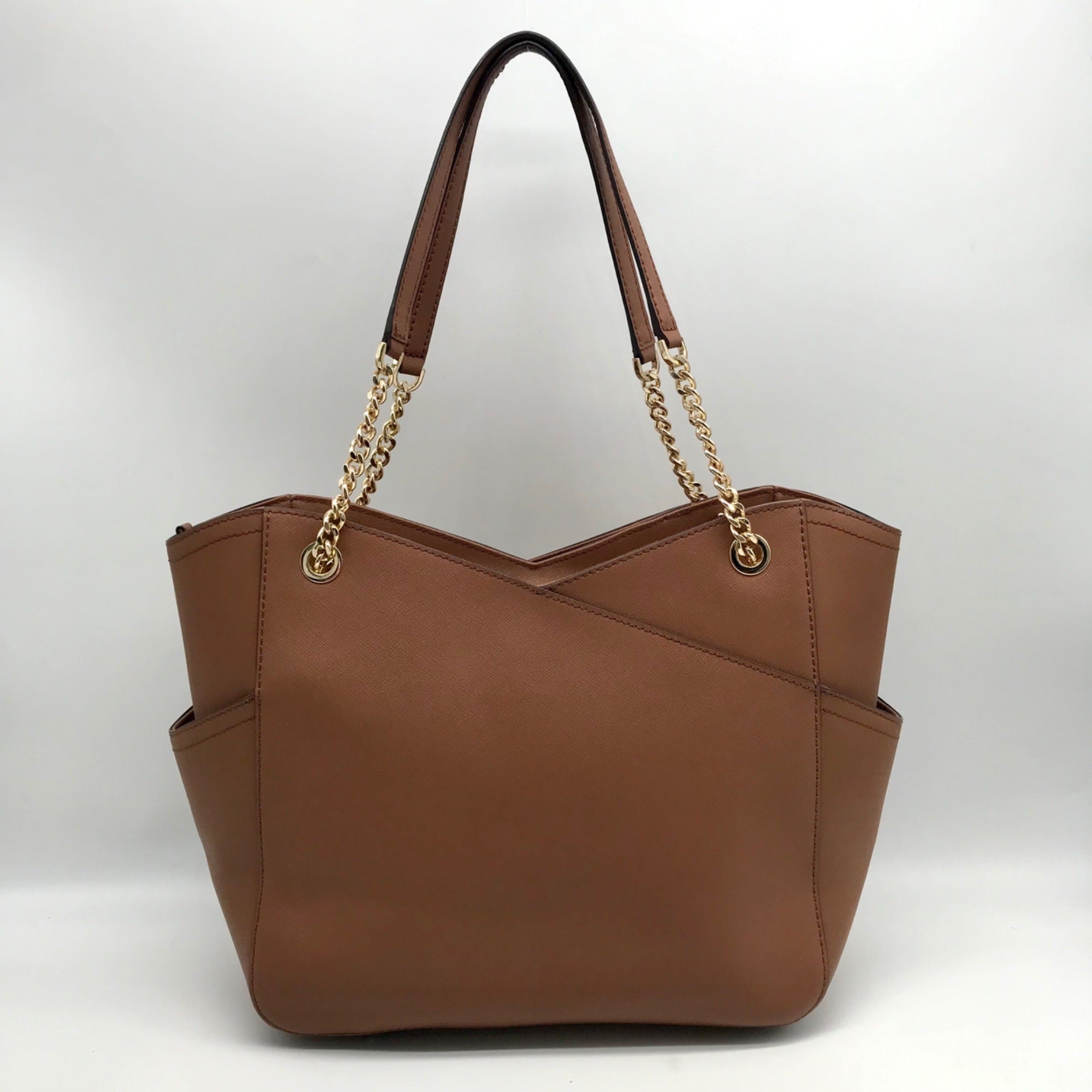 Michael Kors Brown Saffiano Leather Shoulder Bag