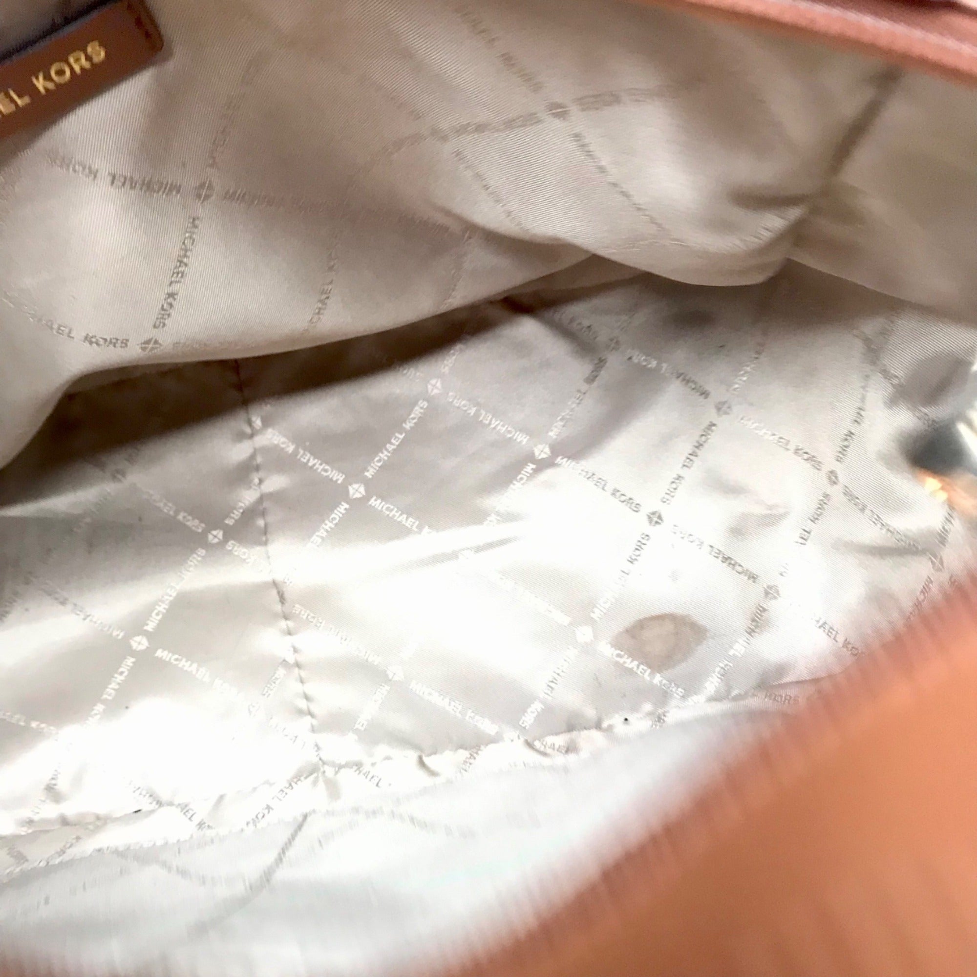 Michael Kors Brown Saffiano Leather Shoulder Bag