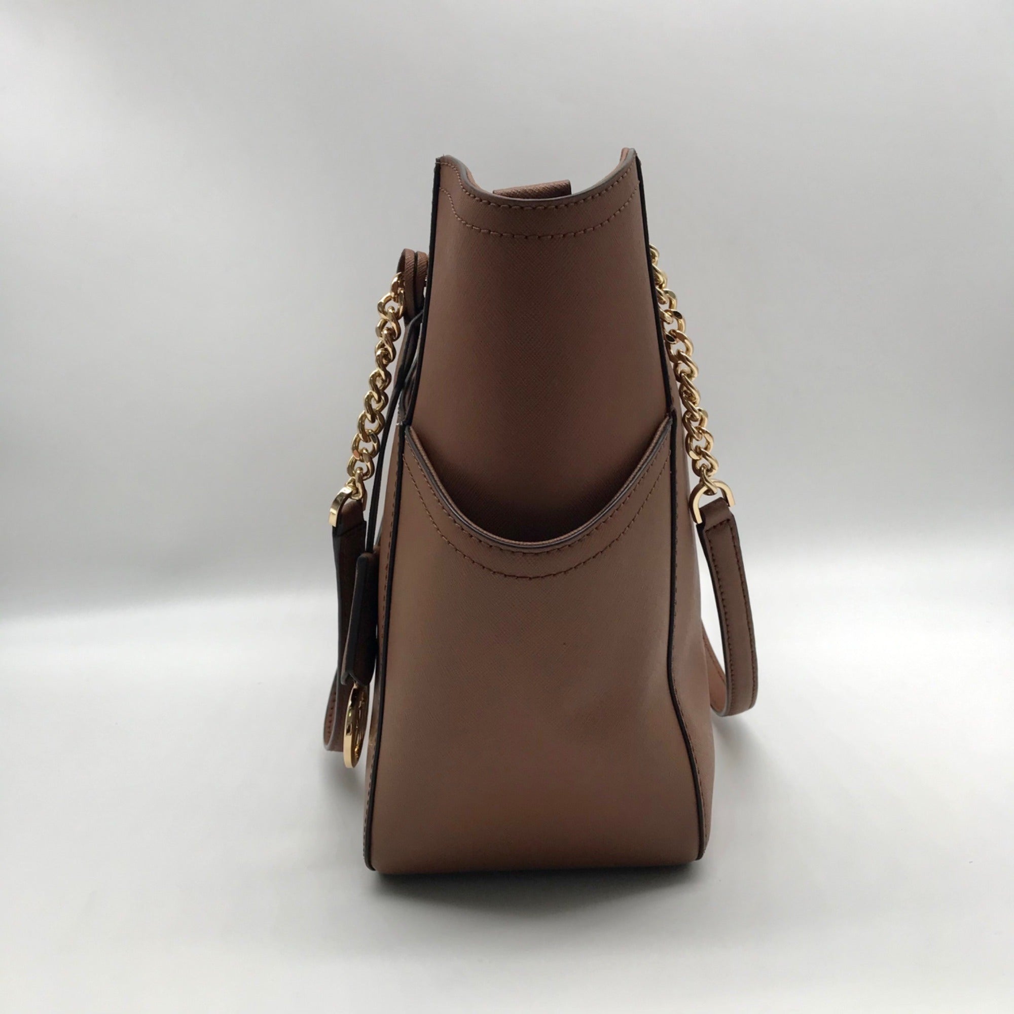 Michael Kors Brown Saffiano Leather Shoulder Bag
