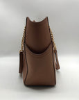 Michael Kors Brown Saffiano Leather Shoulder Bag