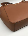 Michael Kors Brown Saffiano Leather Shoulder Bag