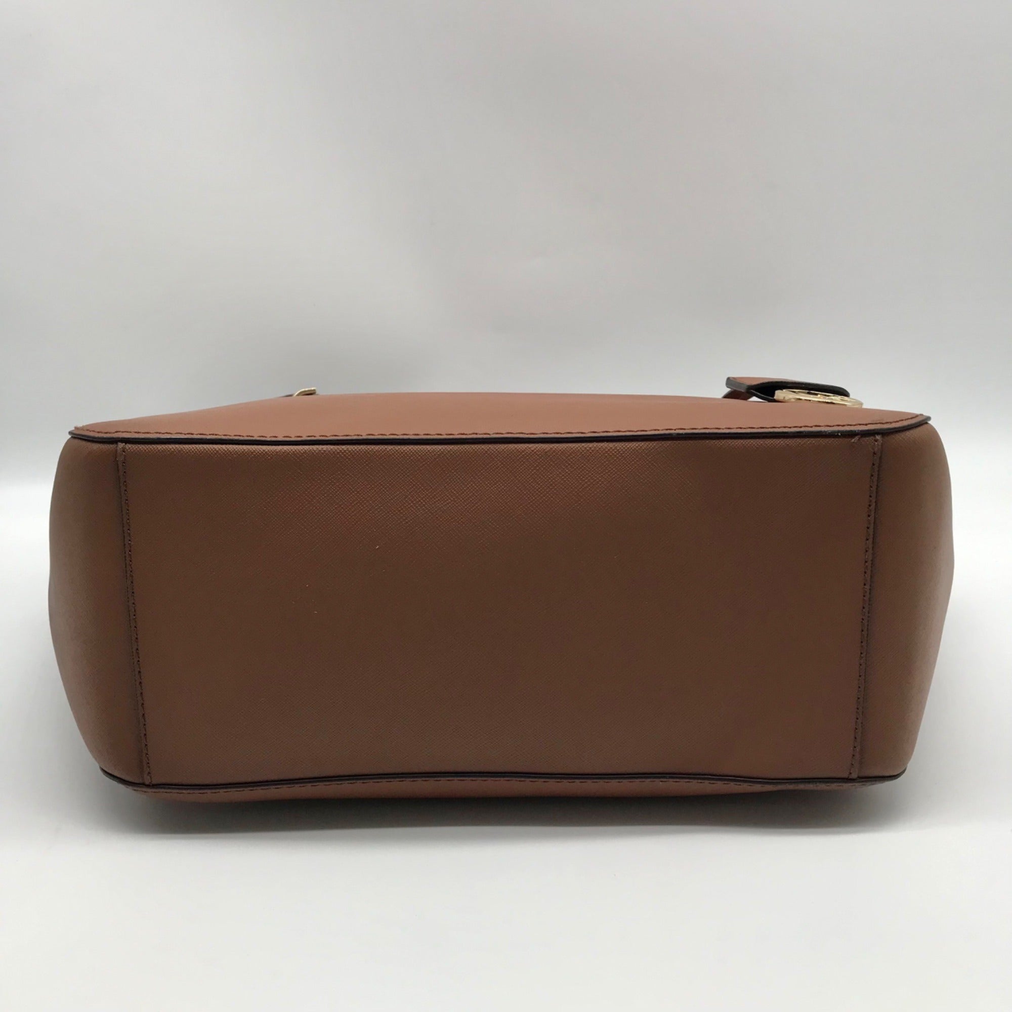 Michael Kors Brown Saffiano Leather Shoulder Bag