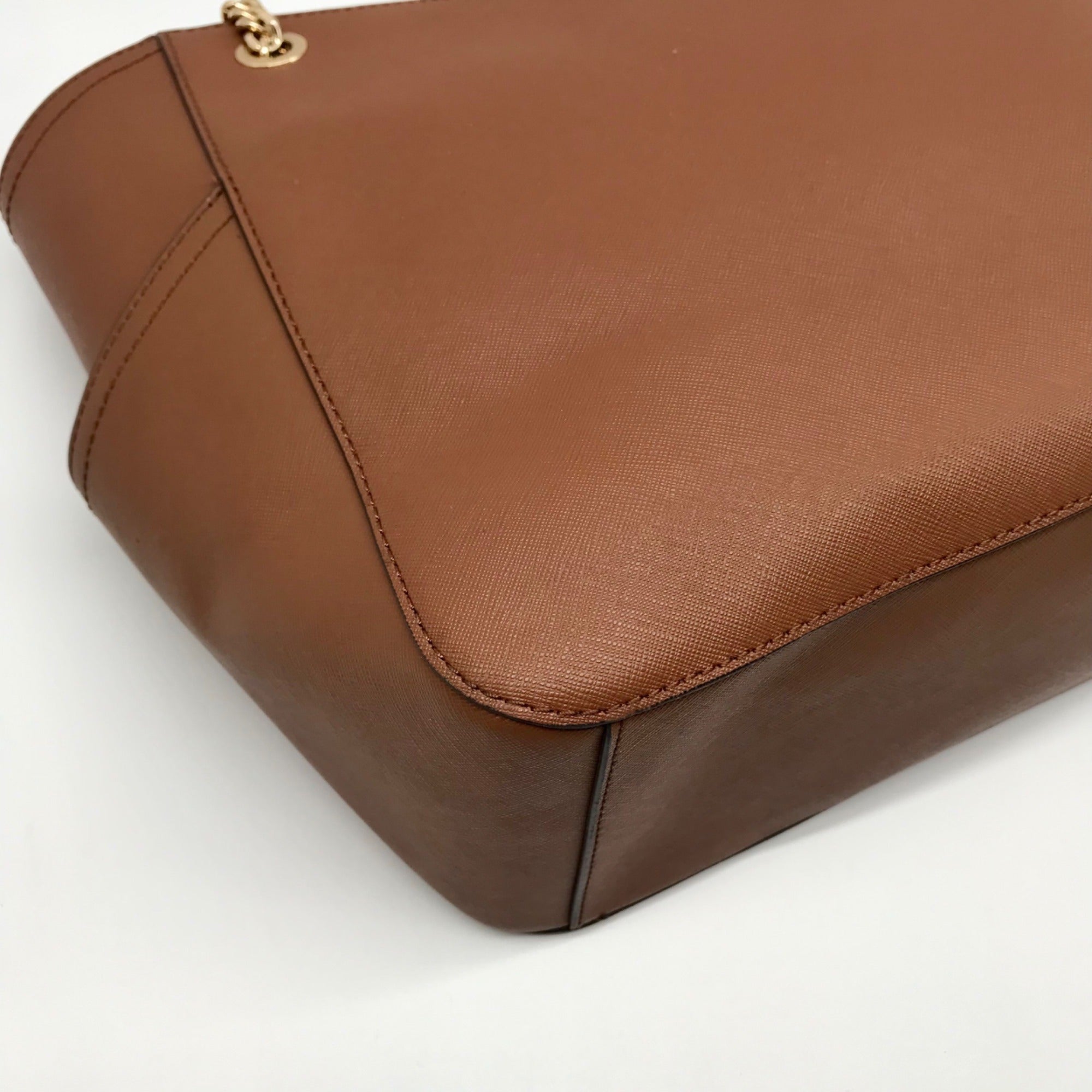 Michael Kors Brown Saffiano Leather Shoulder Bag