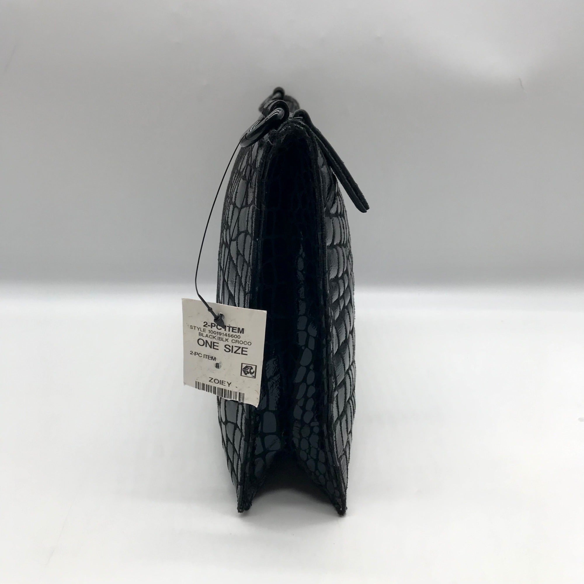 I.N.C. International Concepts Black Croc Faux Leather Crossbody Bag
