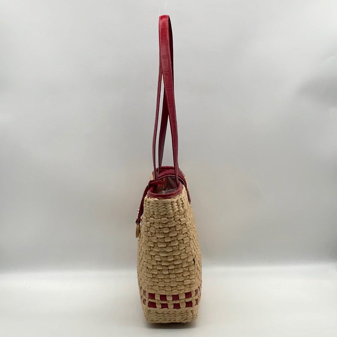 Brighton Tan Woven Raffia Tote Bag
