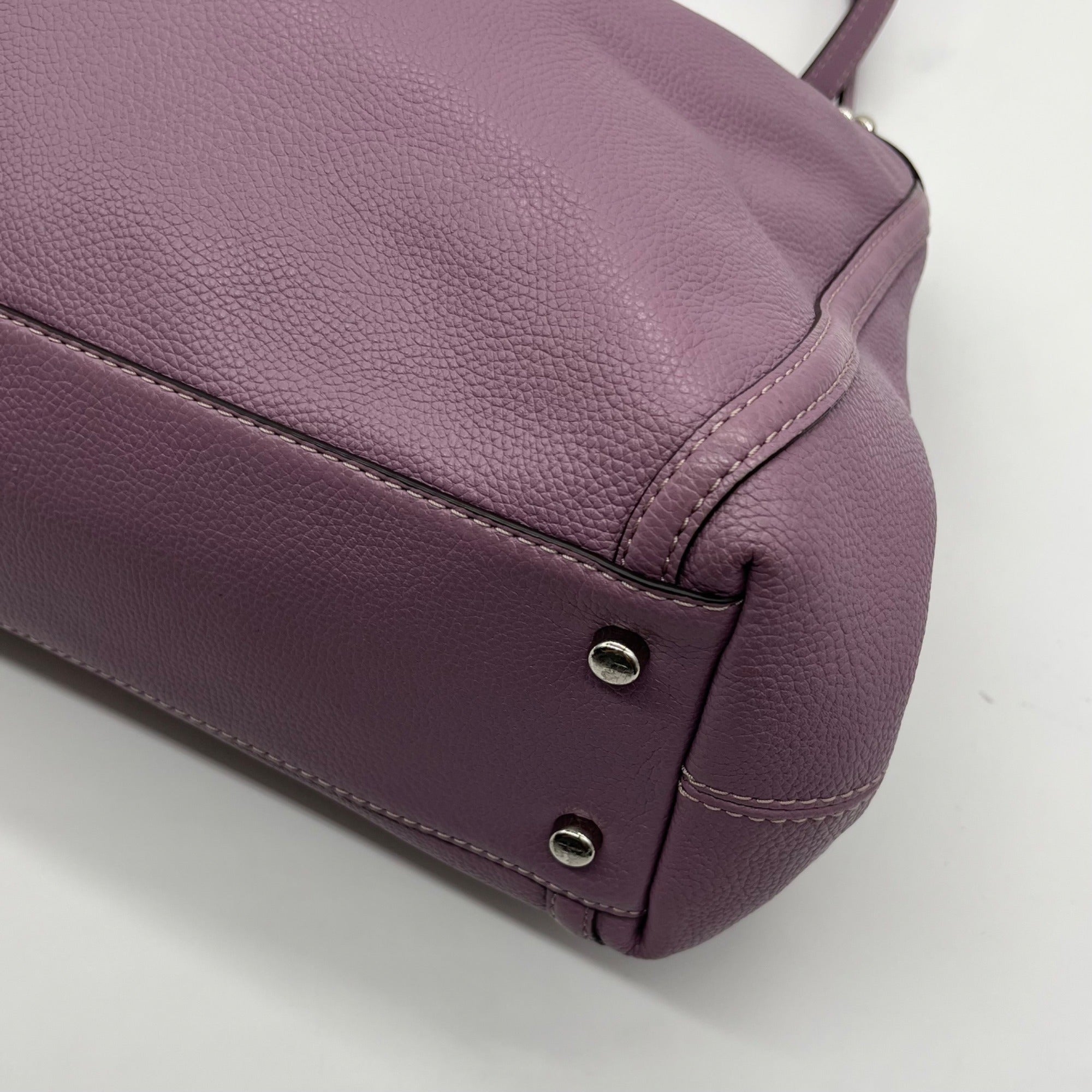 Coach Lavender Leather Edie Shoulder Bag 36855