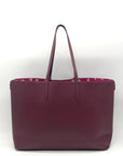 Draper James Wine Large Reversible Tote Bag and Pouch