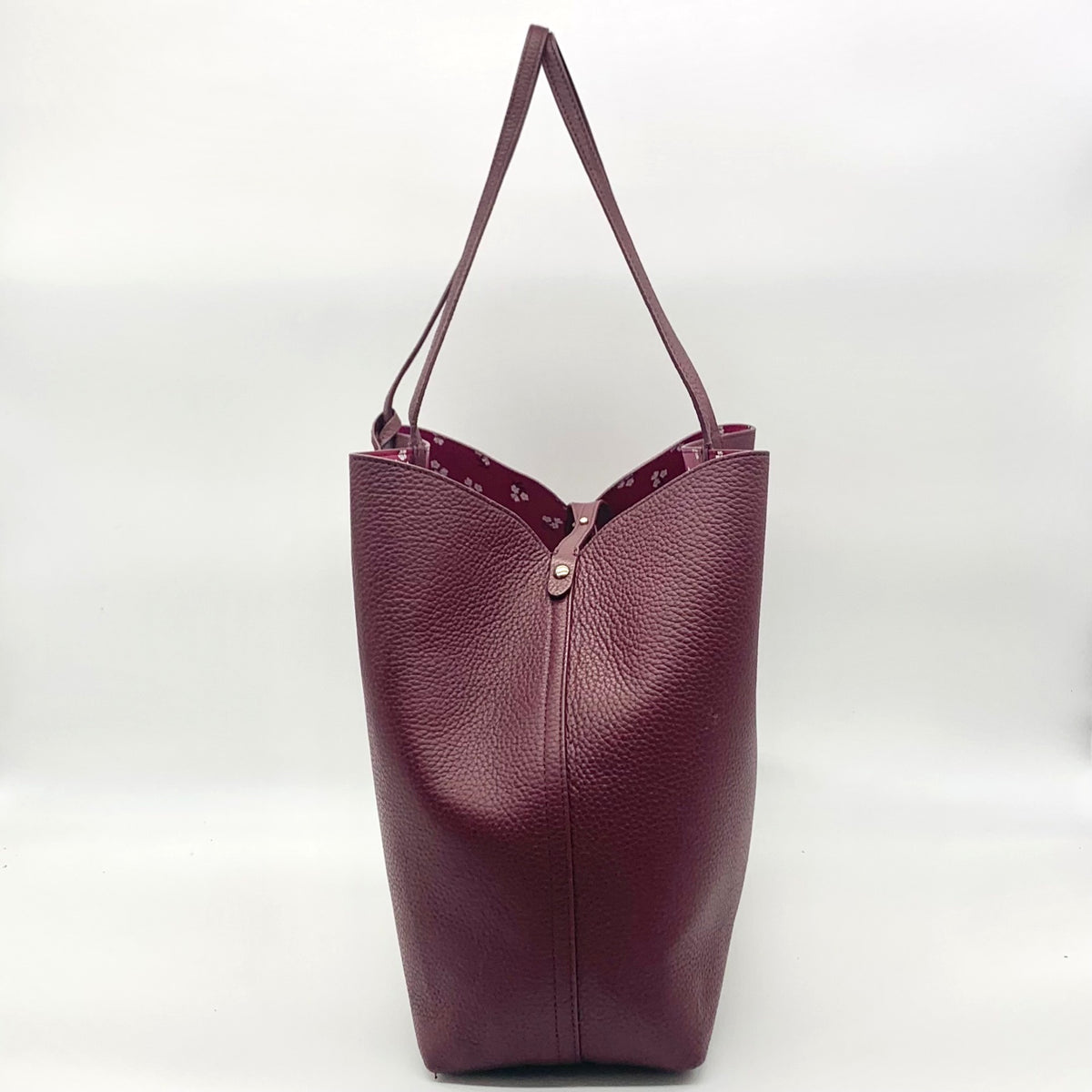 Draper James Wine Large Reversible Tote Bag and Pouch
