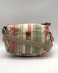 Fossil Multi-color Pastel Strip Canvas Crossbody Bag