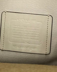 Coach White Pebbled Leather Derby Crossbody Bag F58661