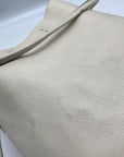 Coach White Pebbled Leather Derby Crossbody Bag F58661