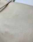Coach White Pebbled Leather Derby Crossbody Bag F58661