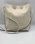 Coach White Pebbled Leather Derby Crossbody Bag F58661
