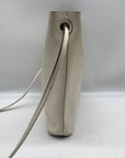 Coach White Pebbled Leather Derby Crossbody Bag F58661