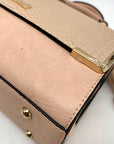 Dune London Blush Embossed Crossbody Satchel