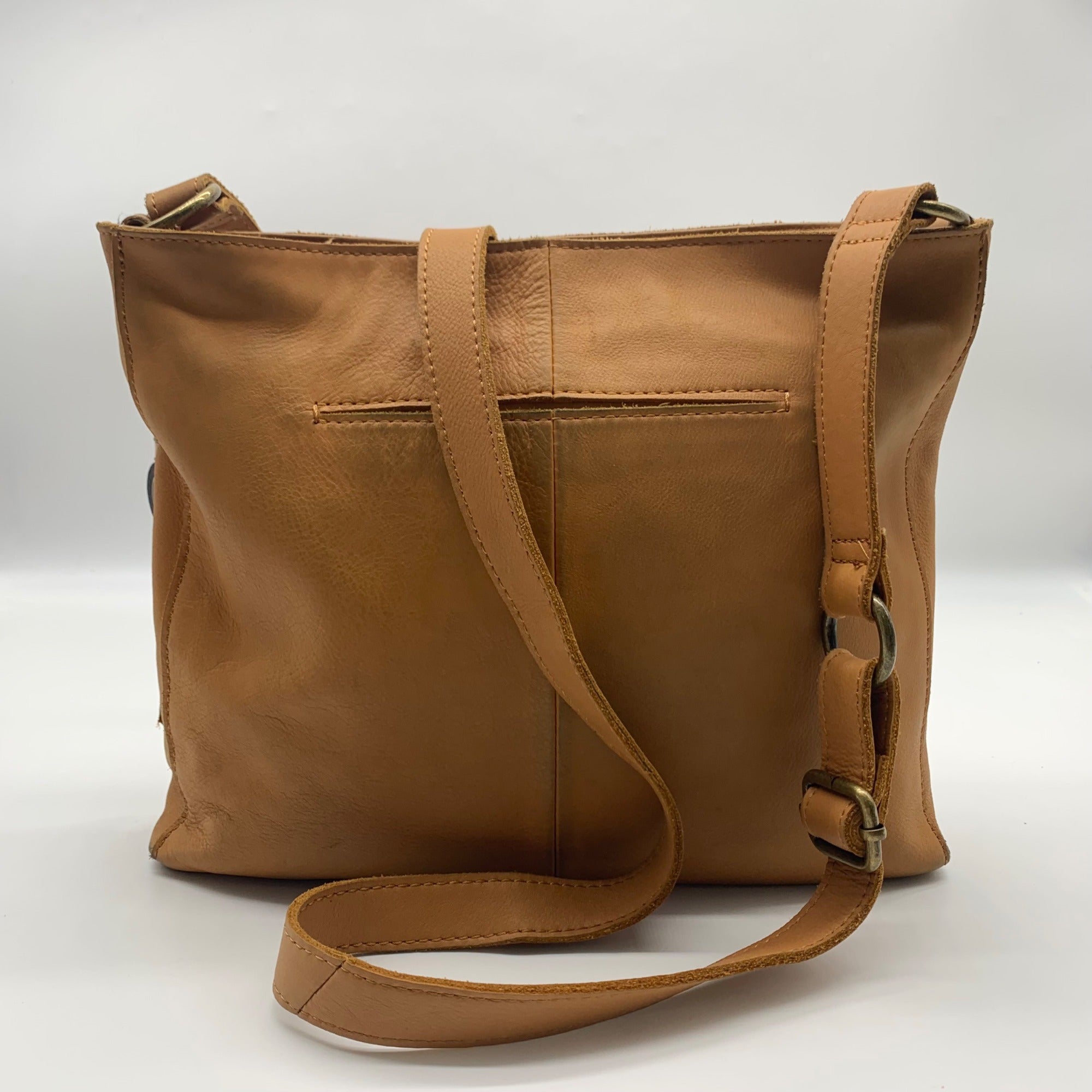 The Sak Tan Sunrise Heritage Leather Crossbody