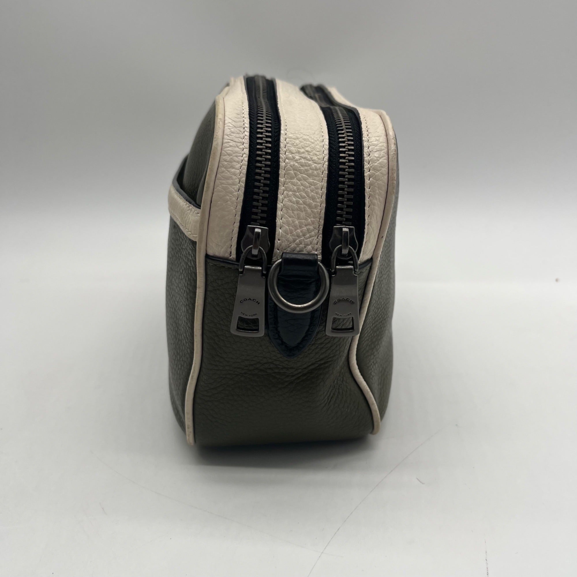Coach Olive Green Color-Way Pebbled Leather Crossbody Bag-3041
