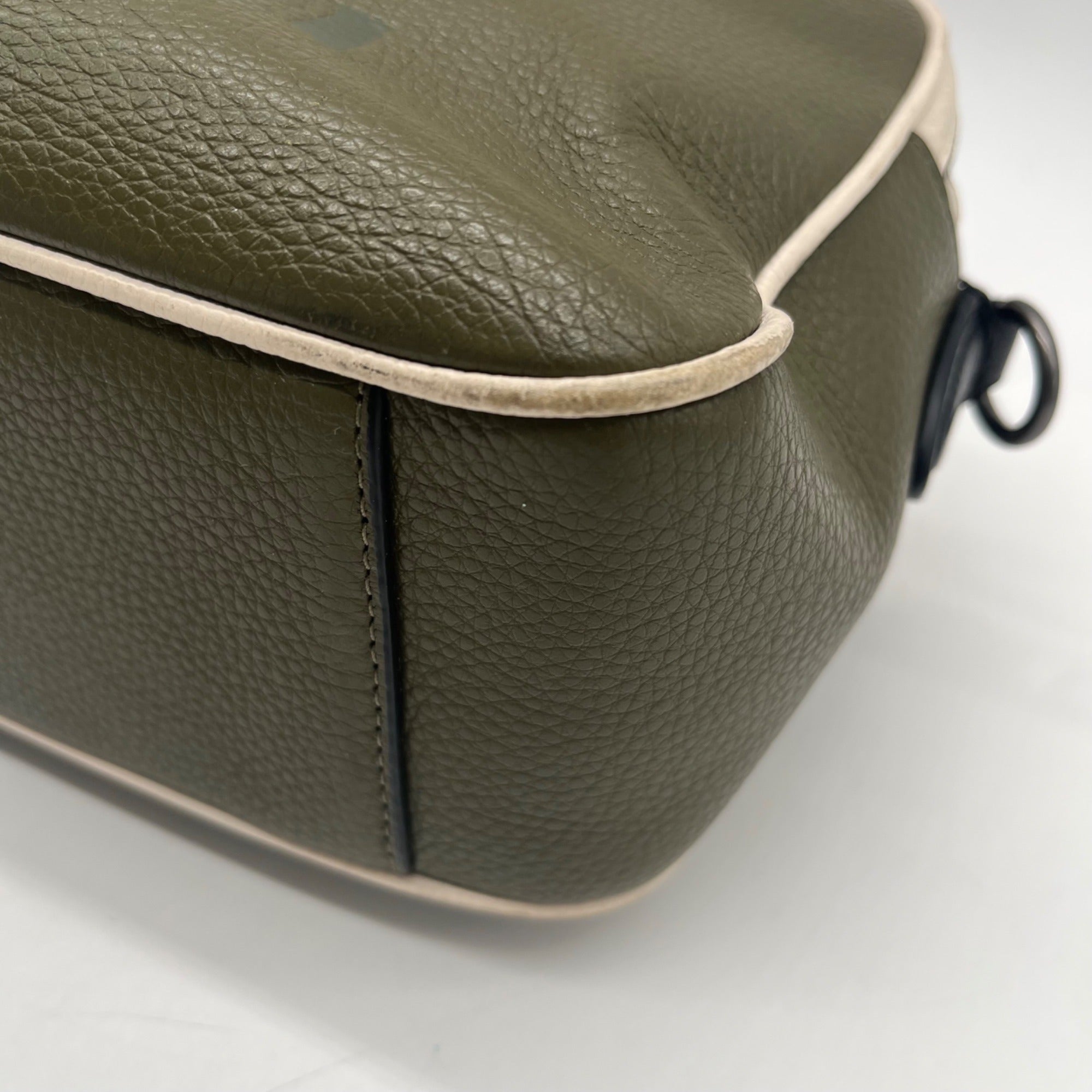 Coach Olive Green Color-Way Pebbled Leather Crossbody Bag-3041