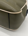 Coach Olive Green Color-Way Pebbled Leather Crossbody Bag-3041
