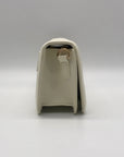 Valentino Orlandi White Quilted Vegan Leather Crossbody
