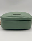 Pom Pom Green Leather Crossbody Bag