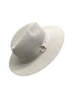 I.N.C. International Concepts White Knit Paper Panama Hat